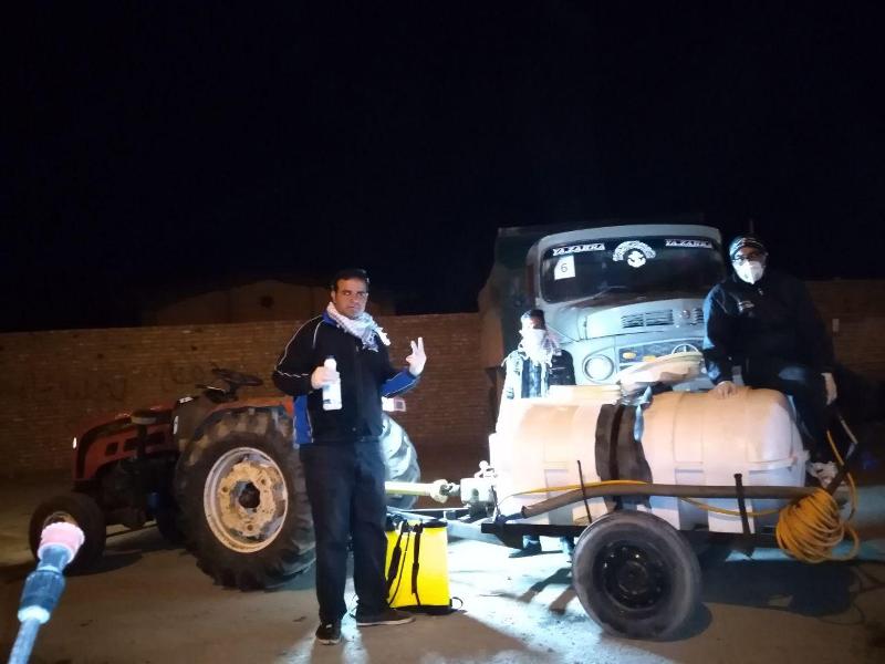 بسیج عمومی برای گندزدایی و ضدعفونی شهر انابد