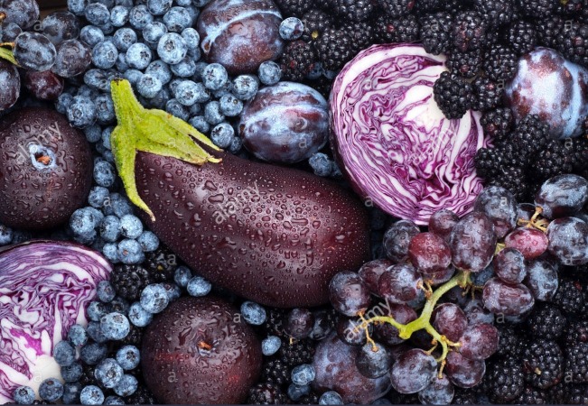 معجزه میوه‌ها و سبزیجات بنفش برای سلامتی