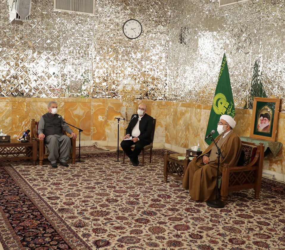 دیدار وزیر امور خارجه پاکستان با تولیت آستان قدس رضوی