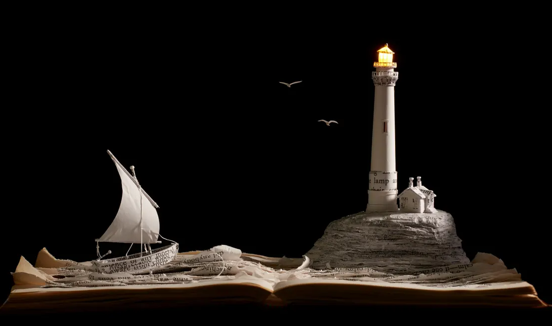 مجسمههایی شگفتانگیز از جنس صفحات کتاب مجسمههایی شگفتانگیز از جنس صفحات کتاب