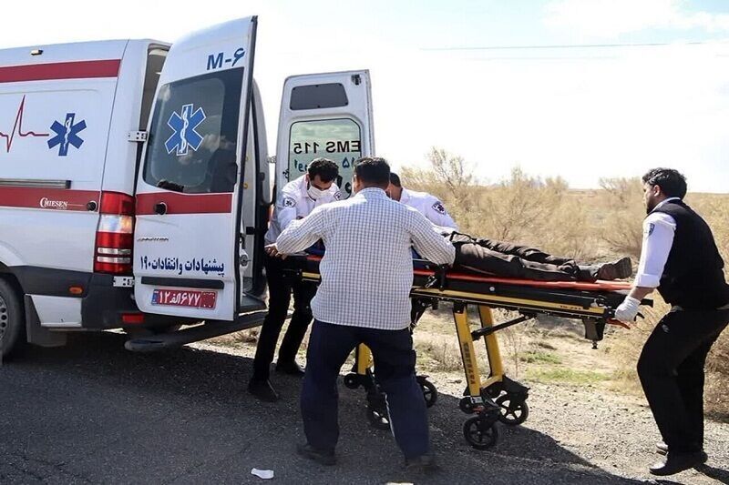 ۶ مصدوم در واژگونی پژو ۴۰۵ در جاده تربت‌ جام به فریمان