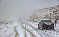 بارش برف و باران و لغزندگی همه جاده‌های استان خراسان شمالی