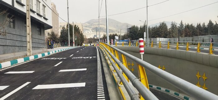 افتتاح زیرگذر خیابان بهار در غرب تهران