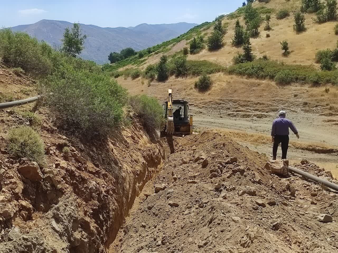 آغاز عملیات اجرایی طرح آبرسانی روستای میر شیخ حیدر شهرستان سردشت