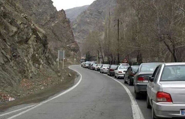 جاده چالوس از ساعت ۱۵ یک‌طرفه می‌شود