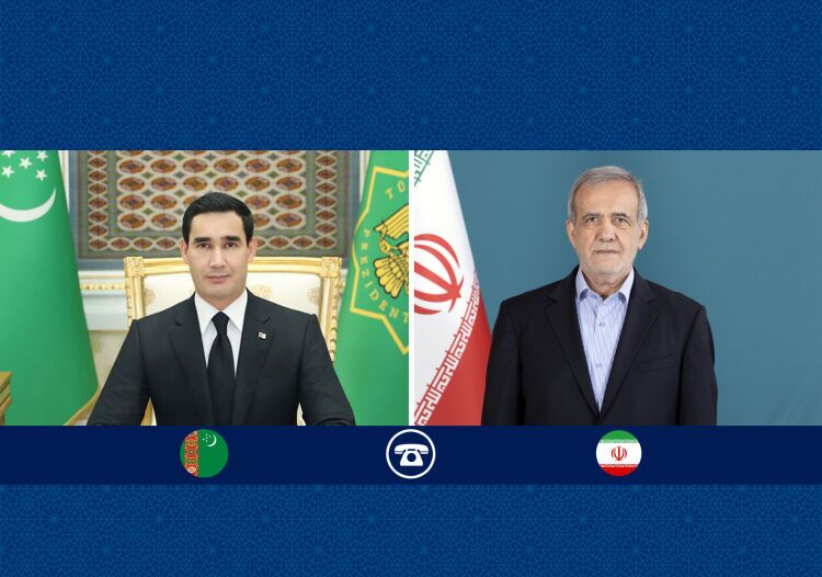 تأکید رؤسای جمهور ایران و ترکمنستان بر تحکیم روابط دوجانبه و همبستگی امت اسلامی
