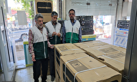 اهدای ۱۰ سری جهیزیه بدست خادمیاران رضوی سیرجان