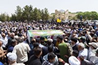 تشییع پیکر دانشمند هسته‌ای در  یزد