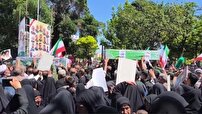 تشییع باشکوه پیکر‌های مطهر شهدای حمله رژیم صهیونیستی در استان زنجان