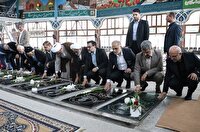 گلباران مزار شهدا در آستانه هفته قوه قضاییه