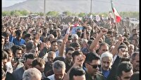 برگزاری مراسم تشییع و خاکسپاری شهید حسین روان در داراب
