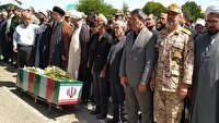 برگزاری مراسم تشییع و تدفین پیکر شهید خبازی در میانه