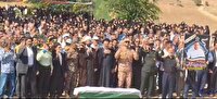 تشییع پیکر شهید حمله رژیم صهیونی در چگنی لرستان