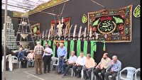 برافراشته شدن پرچم عزای حسینی در سومین حرم اهل بیت(ع) در ایران