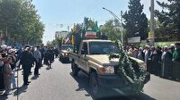 مراسم باشکوه تشییع پیکر خانواده ۵ نفره شهید نیازمند در گنبدکاووس