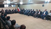 دیدار قضات شهرستان خوی با امام جمعه شهرستان خوی 
