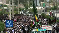 تشییع شهید عزت و اقتدار ایران اسلامی در فردوس