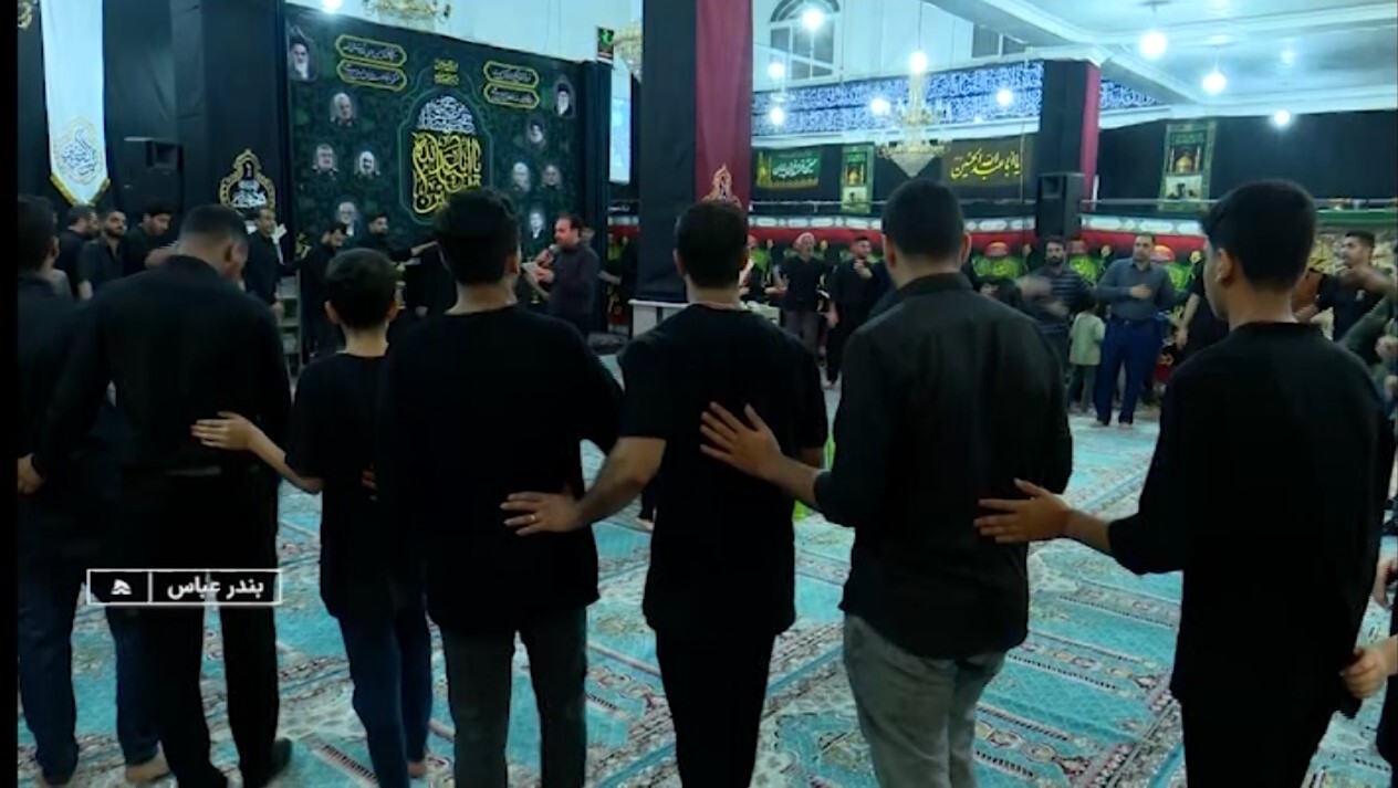 عزاداری مردم هرمزگان در شب ششم محرم
