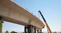 پیشرفت ۶۰ درصدی پل شهیدان کریمی زنجان