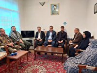 دیدار با خانواده شهدا  و جانبازان در سلماس