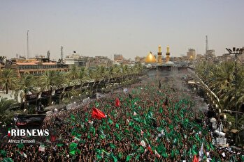 بزرگترین دسته عزاداری عاشورا در کربلا