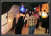 کمک به در راه ماندگان یک دستگاه اتوبوس حجاج بیت اله الحرام در شهرستان طبس