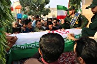 تشیع پیکر شهید حامد ربانی در راز و جرگلان خراسان شمالی