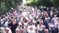 اجتماع بزرگ مردم انقلابی کرج در حمایت از جان فشانی های نیروهای مسلح کشور