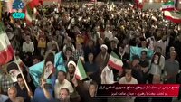 تجمع مردم تبریز و مراغه در حمایت از عملیات بشارت فتح