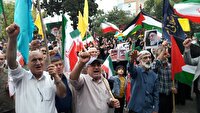 تجمع مردم مازندران در حمایت از نیرو‌های مسلح