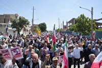 اجتماع مردم کرمانشاه در حمایت از عملیات مقتدرانه نیروهای مسلح ایران