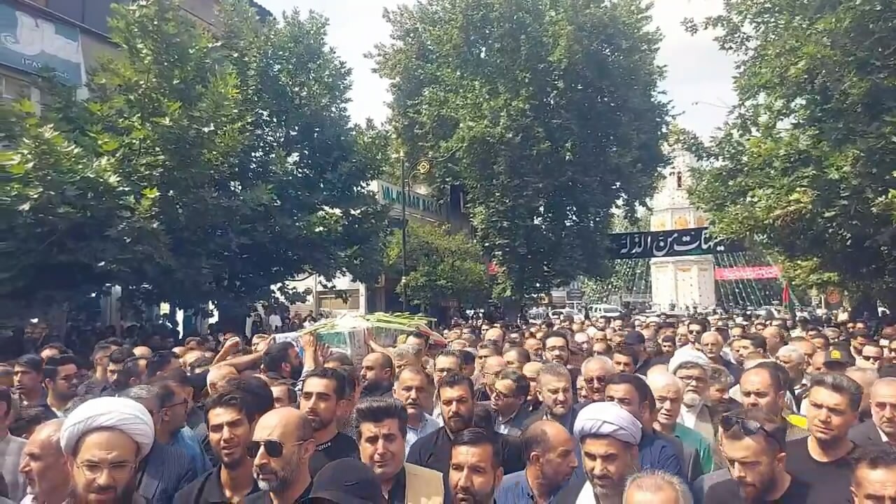 تشییع پیکر سرباز غیور وطن در ساری