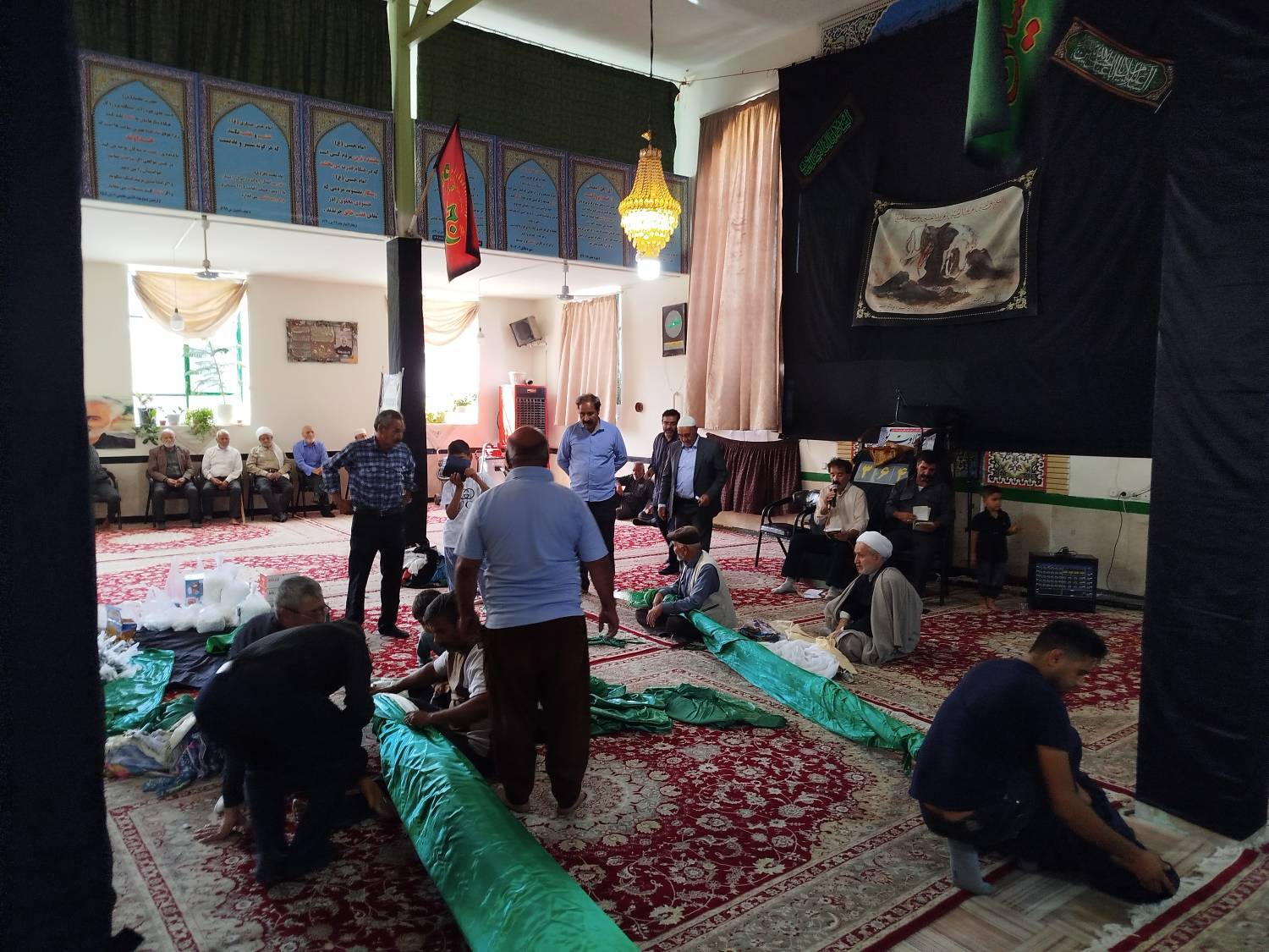 برگزاری آیین علم بندان در شهر نصرآباد