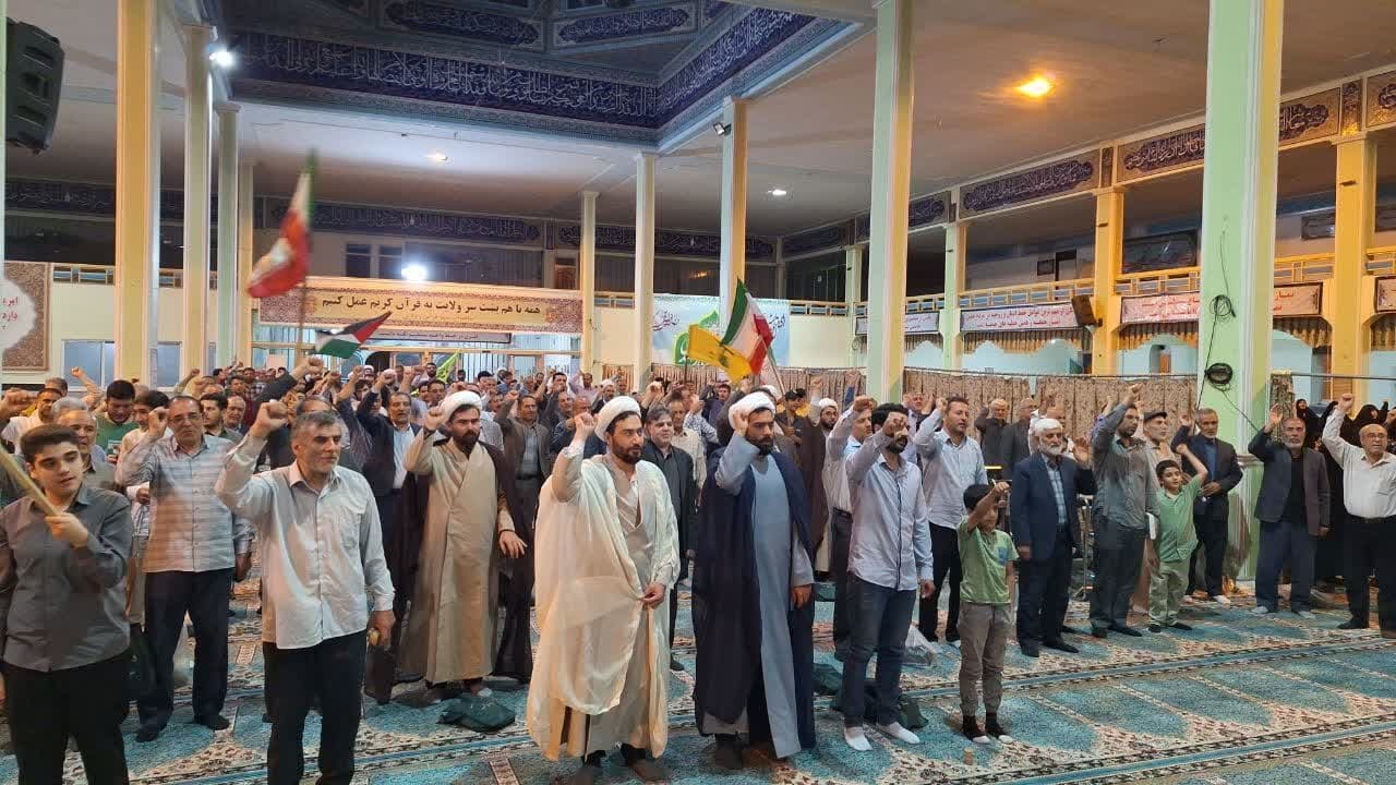 شادی مردم میاندوآب از پیروزی رزمندگان و ملت ایران بر رژیم غاصب صهیونیستی