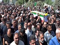 وداع با دو شهید مدافع وطن در شهر زازران