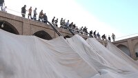 خیمه حسینیه ارشاد علیای نطنز برافراشته شد