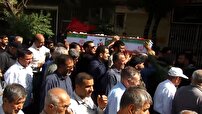 تشییع و خاکسپاری شهید مدافع وطن پاسدار عبدالرسول زارعی در نجف آباد