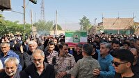 تشییع شهید جعفری در بخش چترود