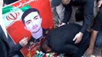 تشییع پیکر شهید مدافع وطن در خواجه