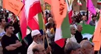 اجتماع مردم در حمایت از عملیات «بشارت فتح» در یزد