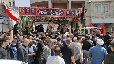تشییع پیکر پاک شهید مدافع وطن در مشکین دشت