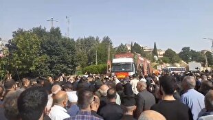 تشییع پیکر ۱۰ شهید مدافع وطن در لرستان