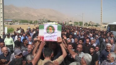تشییع شهید ستوان دوم امین عسگری در گهرو