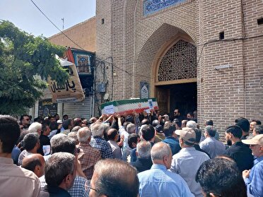 تشییع پیکر شهید مهدی حجت پناه در دیار سربداران