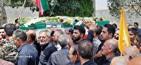 تشییع پیکر ۳ شهید حملات رژیم تروریستی در استان سمنان