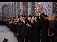 آیین تشت گذاری در بقعه شیخ صفی الدین اردبیلی