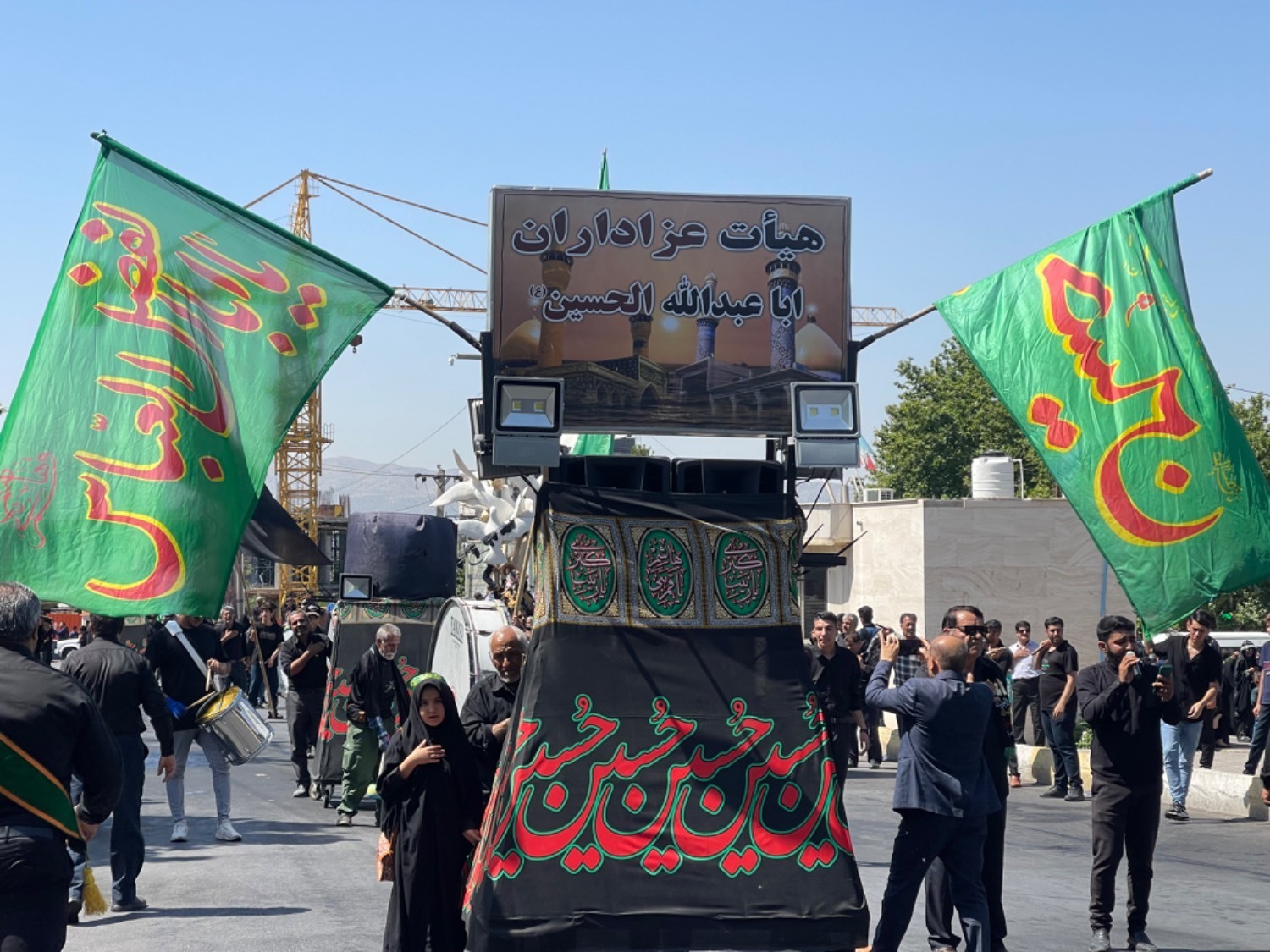 برپایی علم عزای حسین (ع) در کهگیلویه توسط ۲۸۰ هیات مذهبی