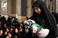 برگزاری آیین شیرخوارگان حسینی در نخستین جمعه ماه محرم در حرم رضوی