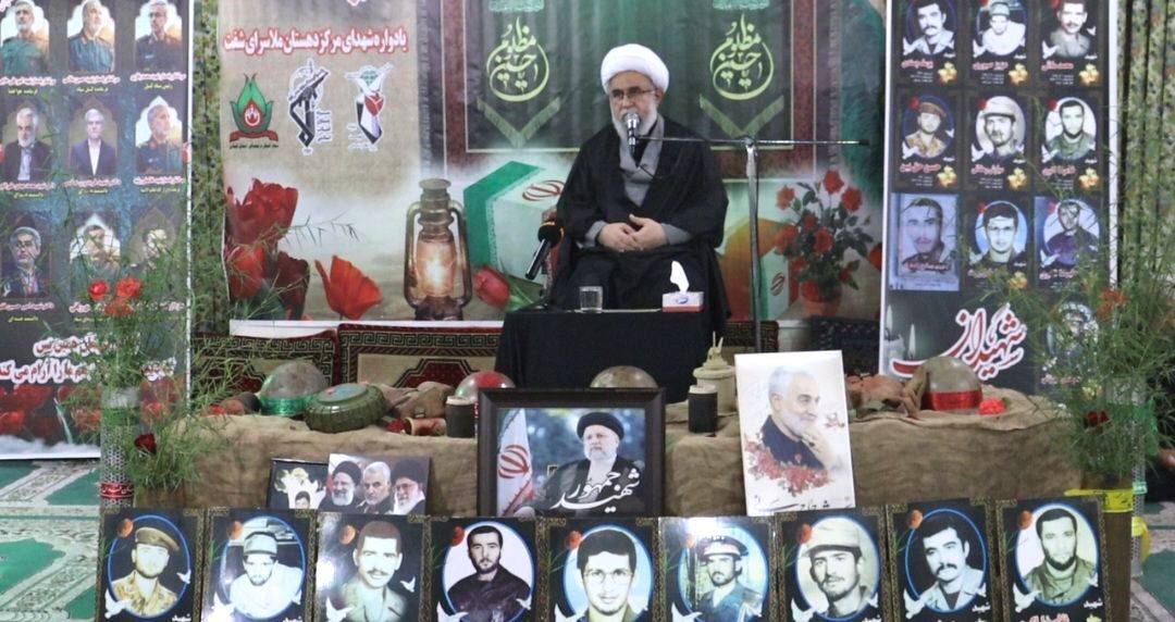 مراسمی به یاد شهدای ملاسرای شهرستان شفت