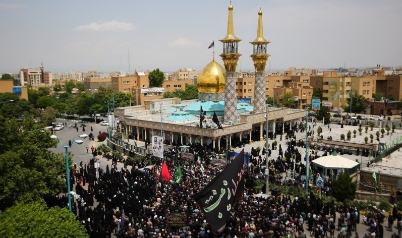 مراسم عزاداری دهه اول محرم در آستان مقدس امام‌زاده عبدالله همدان